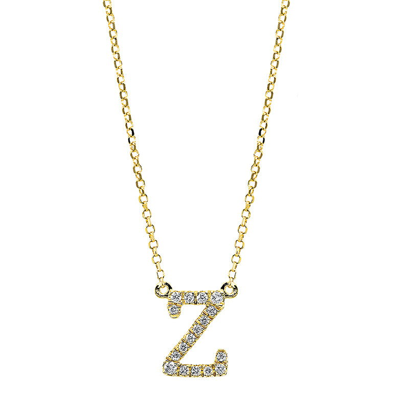 Collier    aus 750/-18 Karat Gelbgold mit 17 Diamanten 0