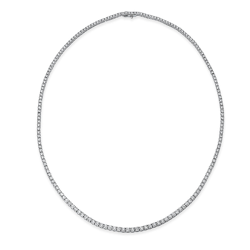 Collier    aus 750/-18 Karat Weißgold mit 179 Diamanten 10