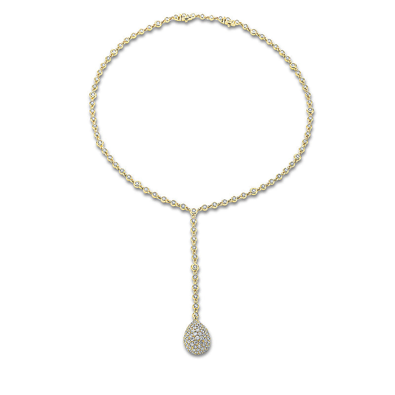 Collier    aus 750/-18 Karat Gelbgold mit 219 Diamanten 8