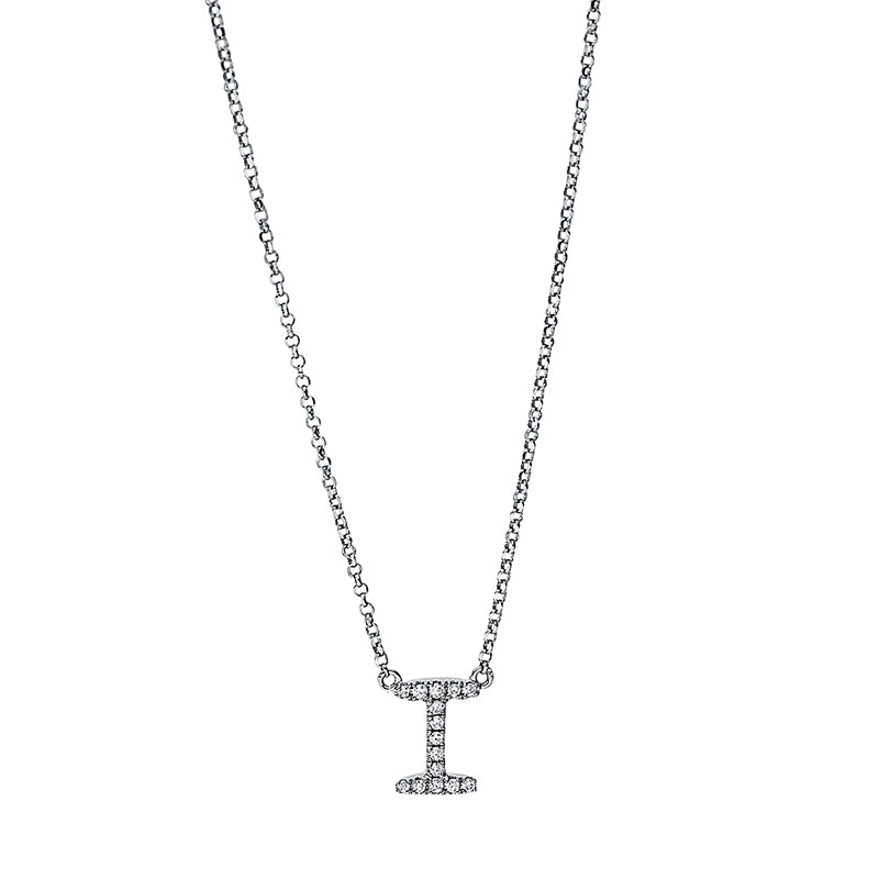Collier    aus 750/-18 Karat Weißgold mit 15 Diamanten 0