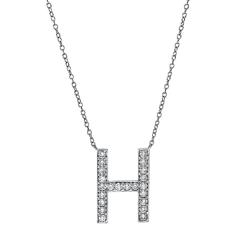 Collier    aus 750/-18 Karat Weißgold mit 22 Diamanten 0