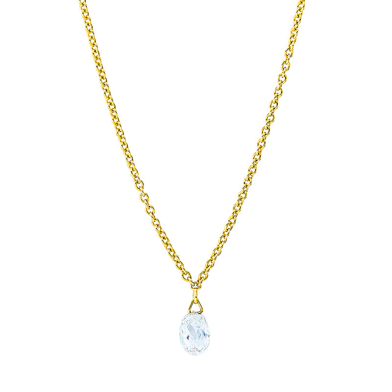 Collier    aus 750/-18 Karat Gelbgold mit 1 Diamant 0