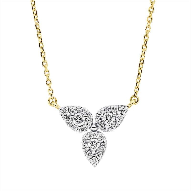 Collier    aus 750/-18 Karat Gelbgold mit 33 Diamanten 0