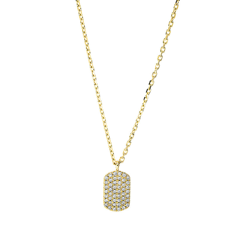 Collier    aus 750/-18 Karat Gelbgold mit 48 Diamanten 0