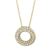 Collier    aus 750/-18 Karat Gelbgold mit 66 Diamanten 0