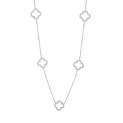 Collier    aus 750/-18 Karat Weißgold mit 140 Diamanten 0