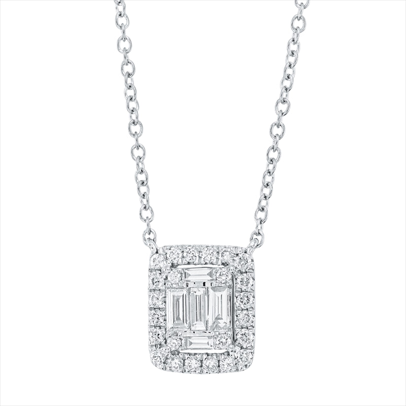 Collier    aus 750/-18 Karat Weißgold mit 29 Diamanten 0