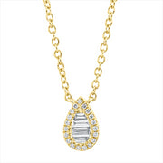 Collier aus Gold mit Diamanten, -Symbol, mit ZÖ 38cm,40,6cm,43,2cm - 4K890
