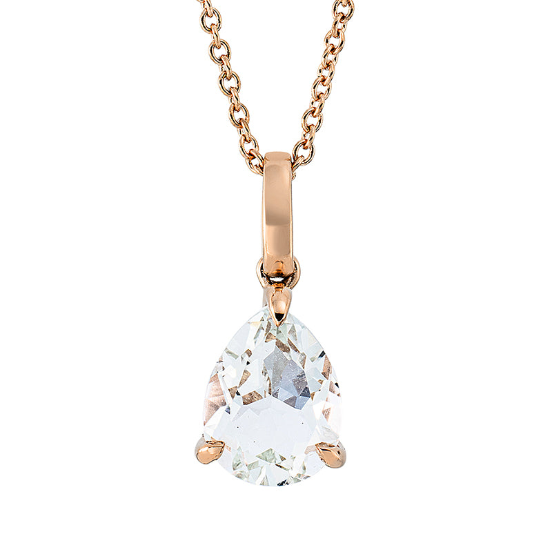 Collier mit Amethyst  aus 750/-18 Karat Rotgold  