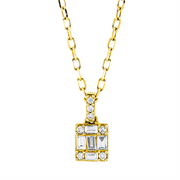 Collier    aus 750/-18 Karat Gelbgold mit 12 Diamanten 0