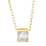 Collier    aus 750/-18 Karat Gelbgold mit 10 Diamanten 0