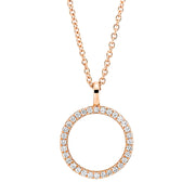 Collier    aus 750/-18 Karat Rotgold mit 32 Diamanten 0