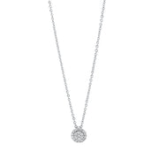 Collier    aus 750/-18 Karat Weißgold mit 21 Diamanten 0