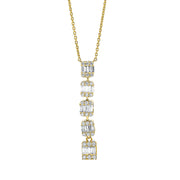 Collier    aus 750/-18 Karat Gelbgold mit 49 Diamanten 0
