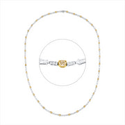 Collier    aus 750/-18 Karat Weißgold / Gelbgold mit 310 Diamanten 12