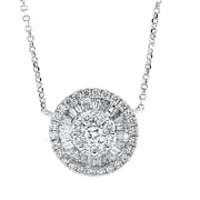 Collier    aus 750/-18 Karat Weißgold mit 60 Diamanten 0