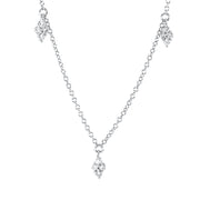 Collier    aus 750/-18 Karat Weißgold mit 20 Diamanten 0