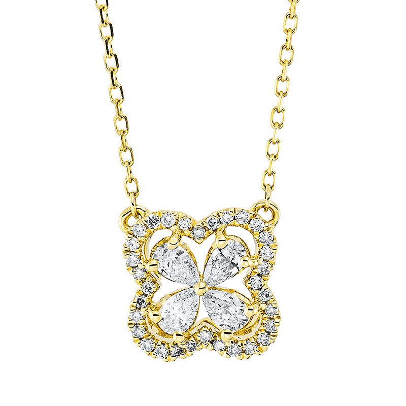 Collier    aus 750/-18 Karat Gelbgold mit 36 Diamanten 0