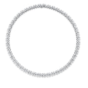 Collier    aus 750/-18 Karat Weißgold mit 235 Diamanten 22