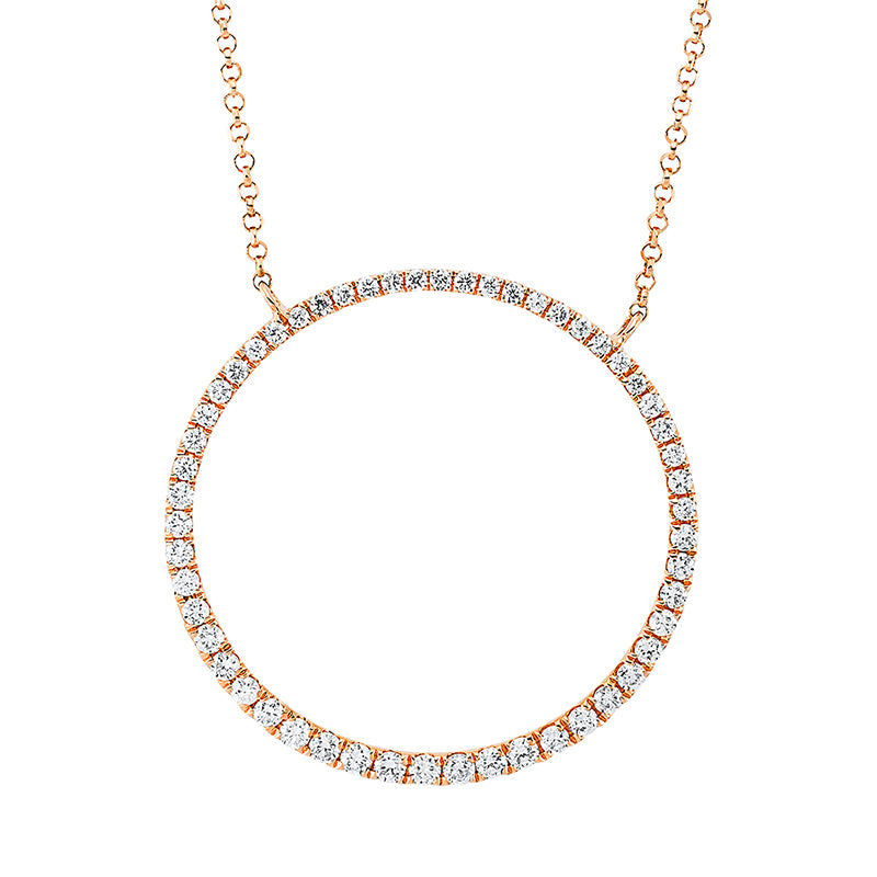 Collier    aus 750/-18 Karat Rotgold mit 54 Diamanten 0