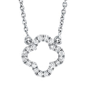 Collier    aus 750/-18 Karat Weißgold mit 20 Diamanten 0