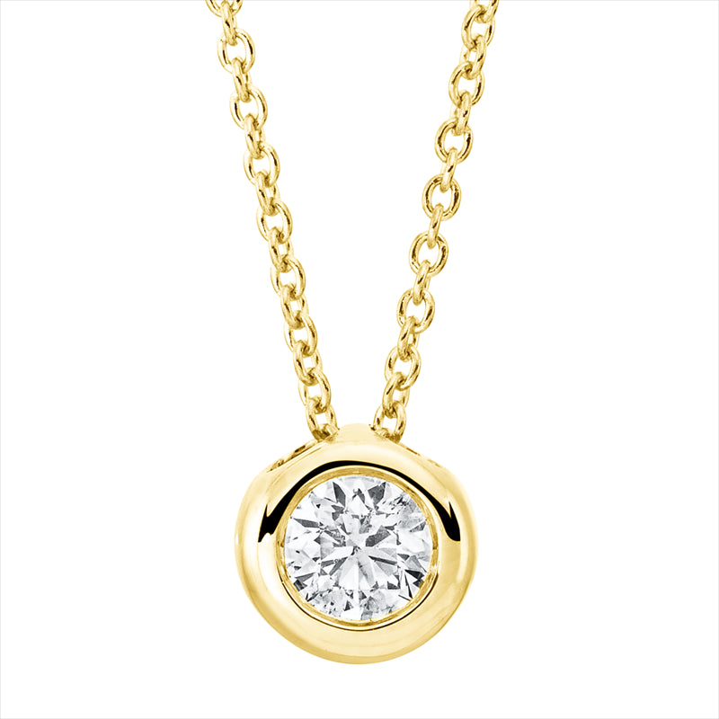 Collier    aus 750/-18 Karat Gelbgold mit 1 Diamant 0