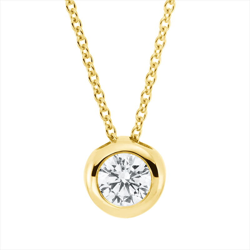 Collier    aus 750/-18 Karat Gelbgold mit 1 Diamant 0