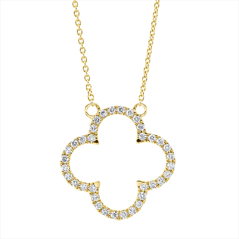 Collier    aus 750/-18 Karat Gelbgold mit 36 Diamanten 0