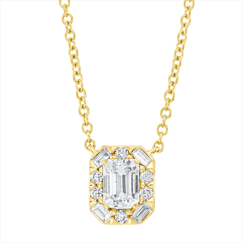 Collier    aus 750/-18 Karat Gelbgold mit 11 Diamanten 0