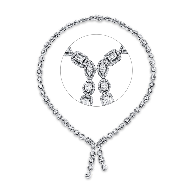 Collier    aus 750/-18 Karat Weißgold mit 1029 Diamanten 15