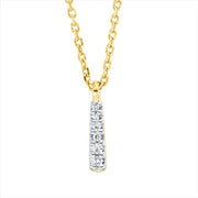 Collier    aus 750/-18 Karat Gelbgold mit 6 Diamanten 0