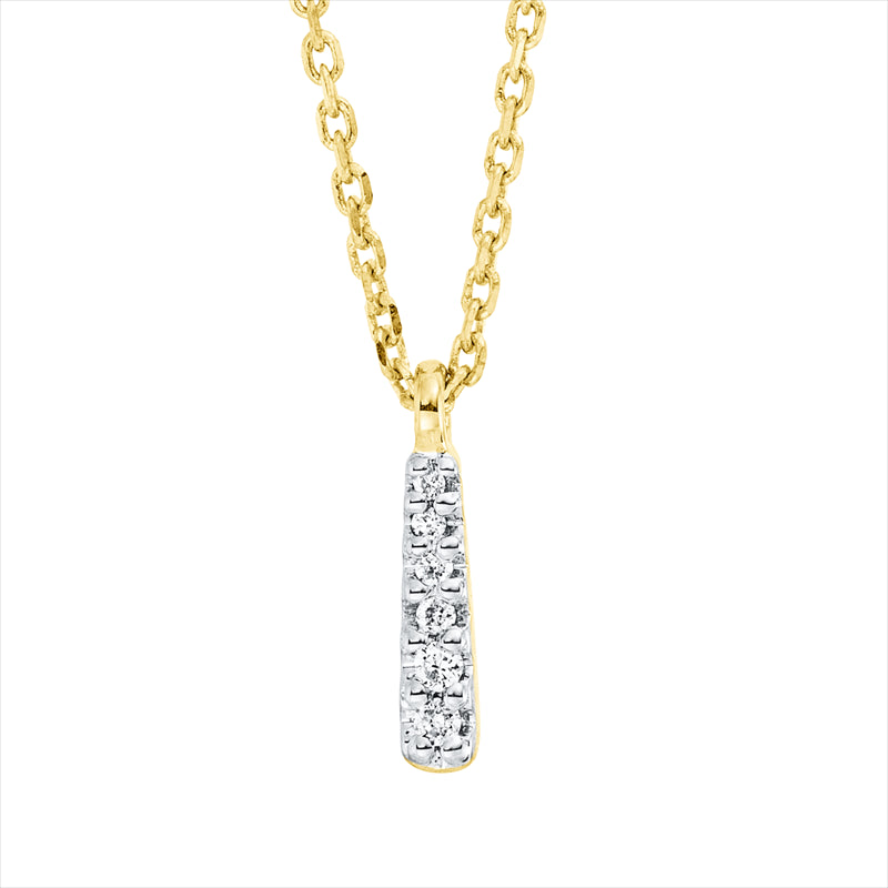 Collier    aus 750/-18 Karat Gelbgold mit 6 Diamanten 0