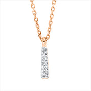 Collier    aus 750/-18 Karat Rotgold mit 6 Diamanten 0