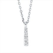 Collier    aus 750/-18 Karat Weißgold mit 6 Diamanten 0