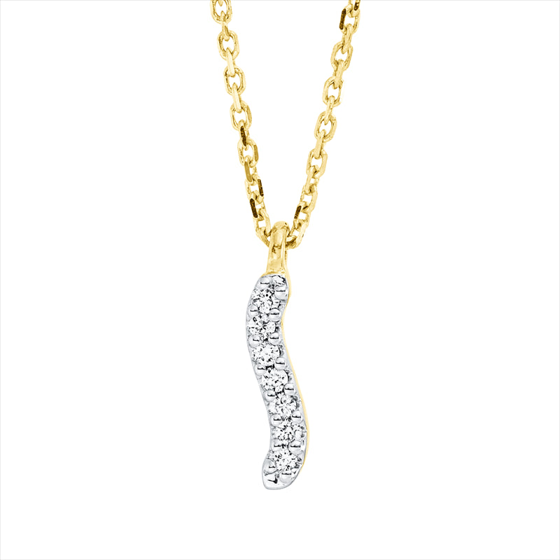 Collier    aus 750/-18 Karat Gelbgold mit 7 Diamanten 0