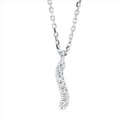 Collier    aus 750/-18 Karat Weißgold mit 7 Diamanten 0