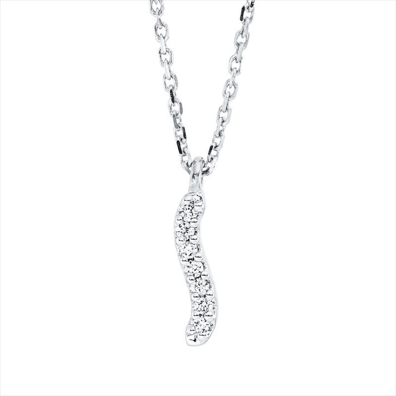 Collier    aus 750/-18 Karat Weißgold mit 7 Diamanten 0