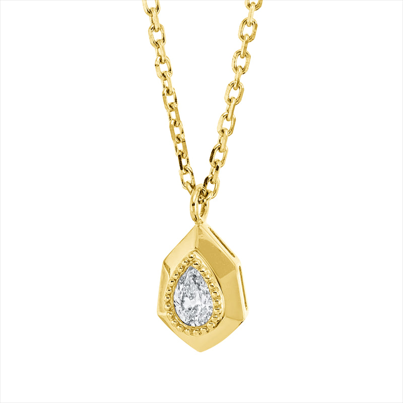 Collier    aus 750/-18 Karat Gelbgold mit 1 Diamant 0