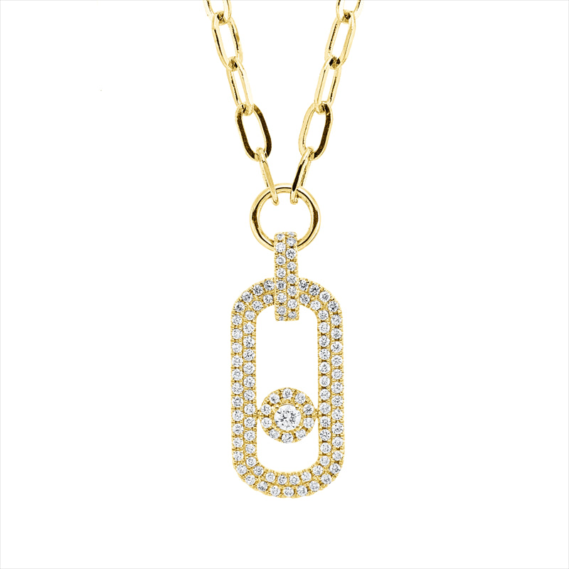 Collier    aus 750/-18 Karat Gelbgold mit 101 Diamanten 0