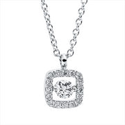 Collier    aus 750/-18 Karat Weißgold mit 17 Diamanten 0