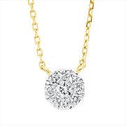 Collier    aus 750/-18 Karat Gelbgold mit 9 Diamanten 0