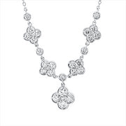 Collier    aus 750/-18 Karat Weißgold mit 30 Diamanten 0