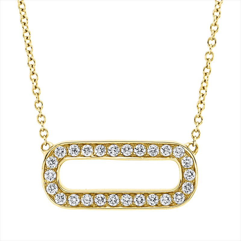 Collier    aus 750/-18 Karat Gelbgold mit 26 Diamanten 0