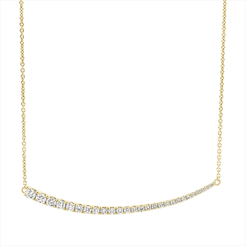 Collier    aus 750/-18 Karat Gelbgold mit 28 Diamanten 0