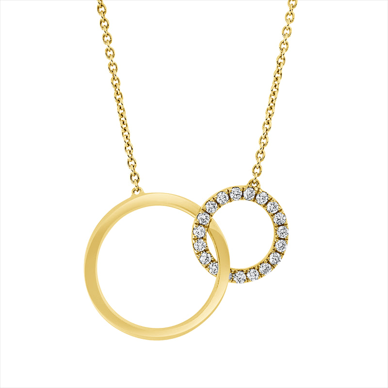 Collier    aus 750/-18 Karat Gelbgold mit 19 Diamanten 0