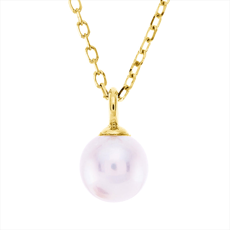 Collier   mit Süßwasserp aus 750/-18 Karat Gelbgold  