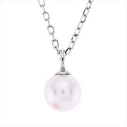 Collier   mit Süßwasserp aus 750/-18 Karat Weißgold  