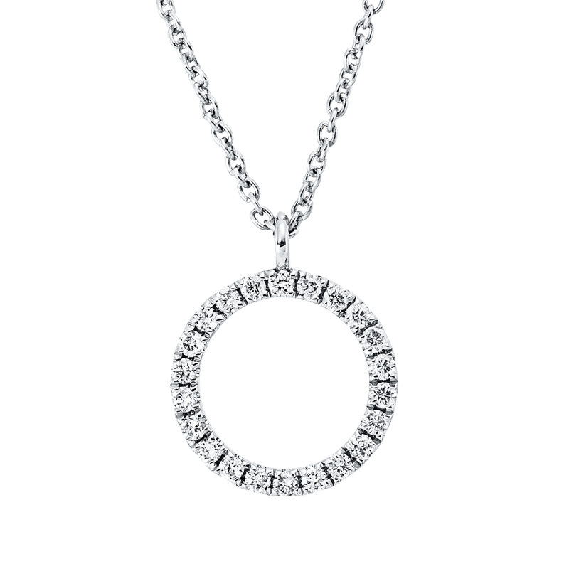 Collier    aus 750/-18 Karat Weißgold mit 22 Diamanten 0