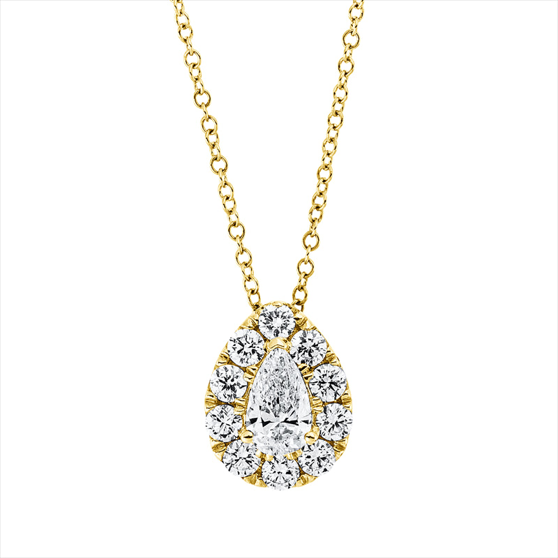 Collier    aus 750/-18 Karat Rotgold mit 11 Diamanten 0