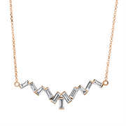 Collier    aus 750/-18 Karat Rotgold mit 11 Diamanten 0